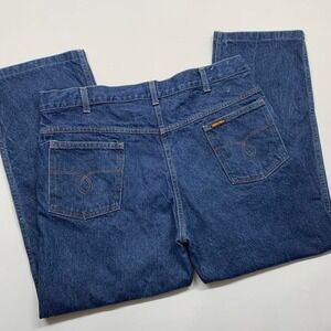 Vintage 70s Saddle King by KEY Dark Wash Denim Jeans Size 37 x 27